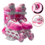 ⁦les rouleurs Alignées Confortables pour Enfants avec des roues RGB - pointure DE 32- 38⁩ - الصورة ⁦2⁩