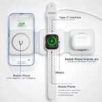 ⁦Chargeur magnétique sans Fil 65W 3 en 1 Chargement Rapide⁩ - الصورة ⁦5⁩
