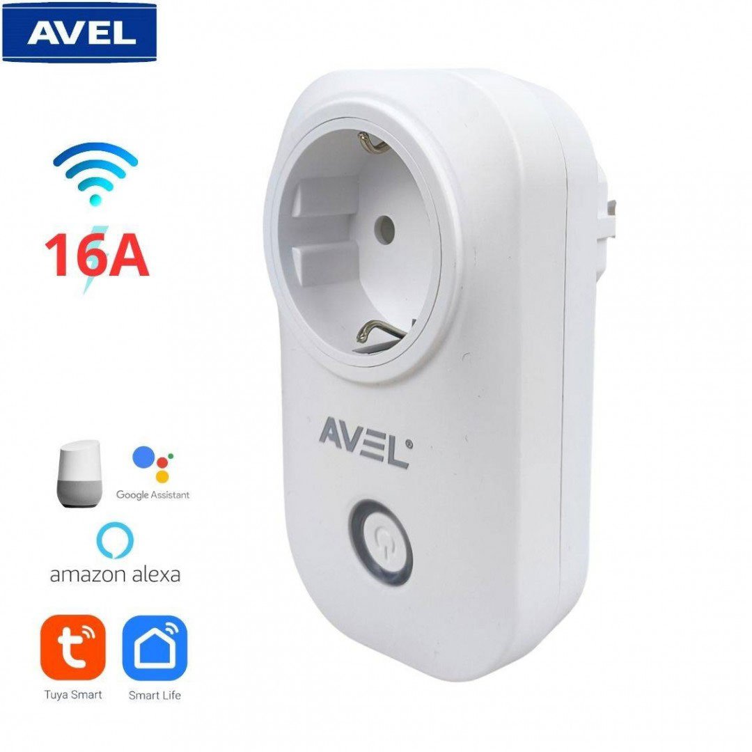 avel-plug-gm-cnc.jpg AVEL Prise intelligente WiFi avec commande vocale GM - مقبس طاقة ذكي (ويفي) - الصورة 1