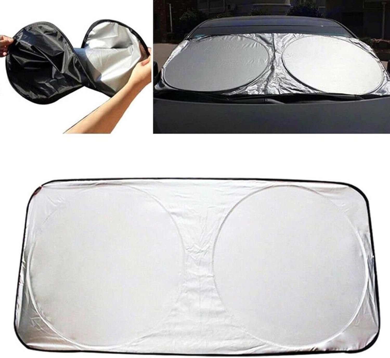 1776075957045_zzh7y8mh_61y01lzalcl._ac_sl1500_ Pare-soleil de pare-brise avant et arrière de voiture protection solaire et UV - مظلة شمسية للسيارة - الصورة 1