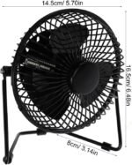 ⁦Ventilateur de Bureau LED avec Affichage de l'Heure et de la Température - مروحة المكتب الذكية بعرض الوقت ودرجة الحرارة⁩ - الصورة ⁦2⁩