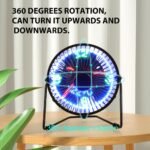 ⁦Ventilateur de Bureau LED avec Affichage de l'Heure et de la Température - مروحة المكتب الذكية بعرض الوقت ودرجة الحرارة⁩ - الصورة ⁦3⁩
