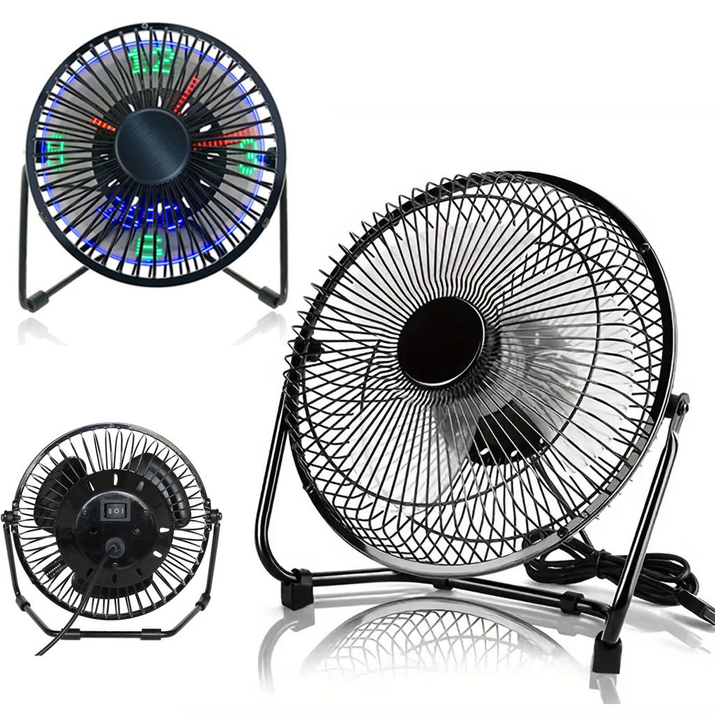 1780412476701-2r8or6 Ventilateur de Bureau LED avec Affichage de l'Heure et de la Température - مروحة المكتب الذكية بعرض الوقت ودرجة الحرارة - الصورة 1