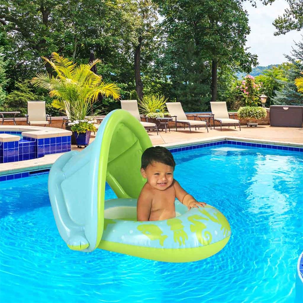 1780928414336-cl3zt9 Bouée Gonflable pour enfants avec toit de protection UV Bestway 34091 - عوامة مائية للأطفال - الصورة 1