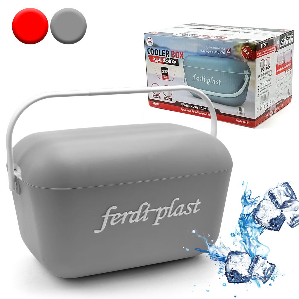 1781433585794-ldn5qr Glacière Portable 20L Ferdi Plast - Idéale pour Pique-Nique, Plage et Camping - حافظة تبريد بسعة 20 لتر من فردي بلاست - الصورة 1