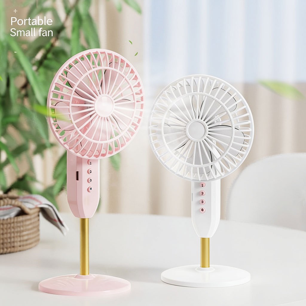 1781536766742-devjbs Mini Ventilateur de Bureau Portable USB - Ultra-Silencieux avec Batterie 1200mAh - مروحة المكتب اللاسلكية والمحمولة فائقة الهدوء بـ 3 سرعات - الصورة 1