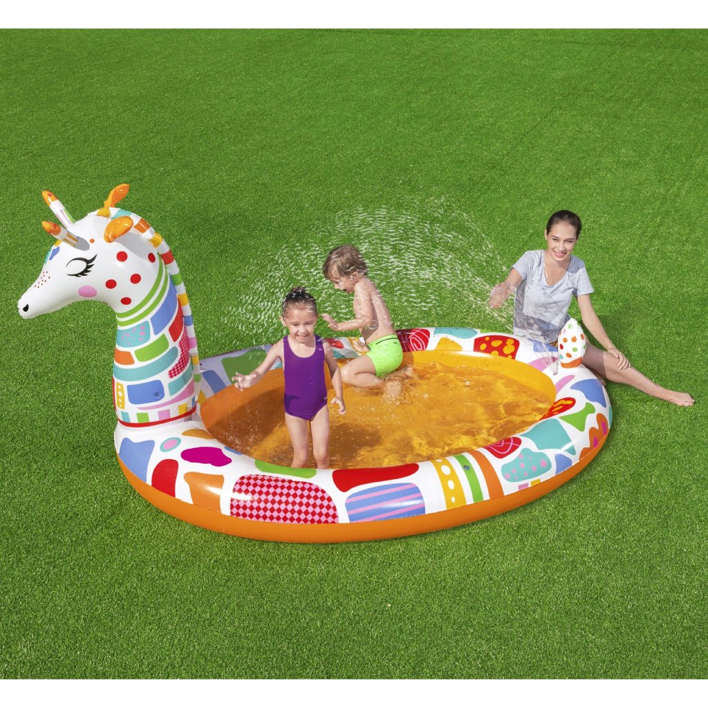 388-marketing-0-1774985421778 Piscine Rond Gonflable Giraffe Pour Enfants Avec Arroseur 266x157x127cm Bestway 53089 - الصورة 1