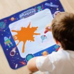 ⁦Tapis Water Canevas réutilisable et lavable pour enfants avec zone d'entraînement alphanumérique - بساط تلوين للأطفال⁩ - الصورة ⁦3⁩