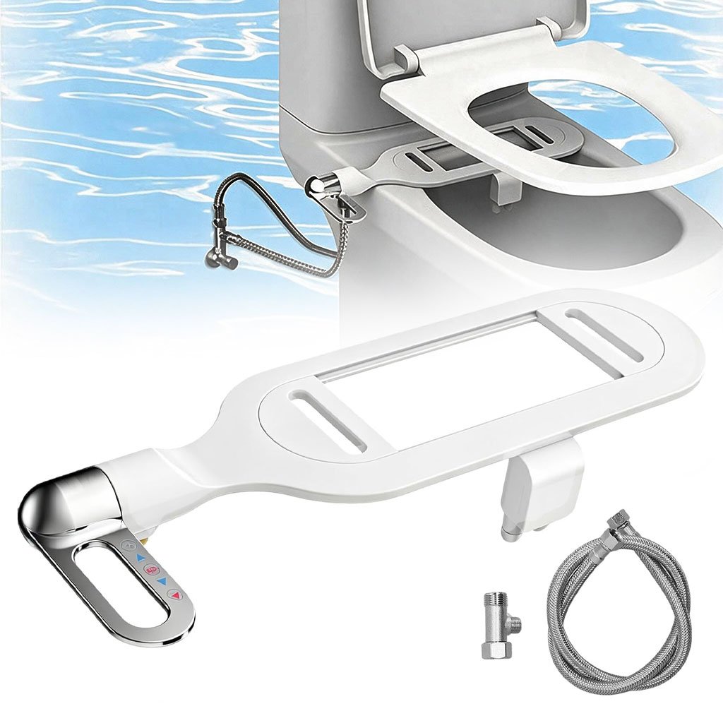 Bidet pour Toilettes Intelligent à Double Buse Fixation Ultra-Mince Autonettoyant - ملحق شطاف المرحاض الذكي بنظام الرش المزدوج Bidet pour Toilettes Intelligent à Double Buse Fixation Ultra-Mince Autonettoyant - ملحق شطاف المرحاض الذكي بنظام الرش المزدوج